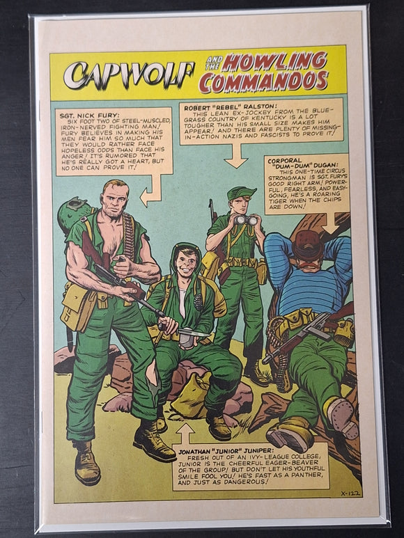 Capwolf and His Howling Commandos 1 Marvel 2023 Jack Kirby 1:50 Hidden Gem Variant