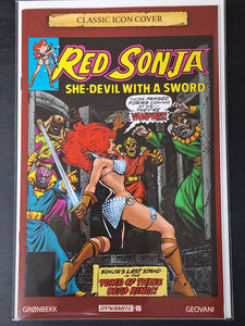 Red Sonja 15 Dynamite 2024 1:10 Classic Icon Cover Variant