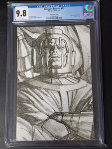 Avengers Forever 15 Marvel 2023 Alex Ross 1:100 Virgin Sketch Variant CGC 9.8