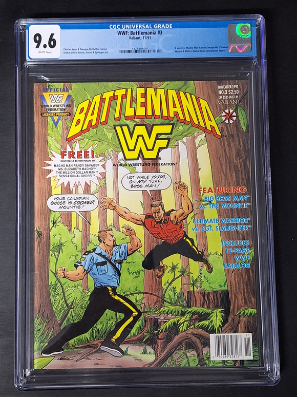 WWF: Battlemania 3 Valiant 1991 CGC 9.6