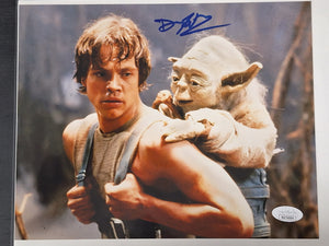 Return Of The Jedi - Luke & Yoda - 10x8 Photo Deep Roy Signature - JSA Auto COA