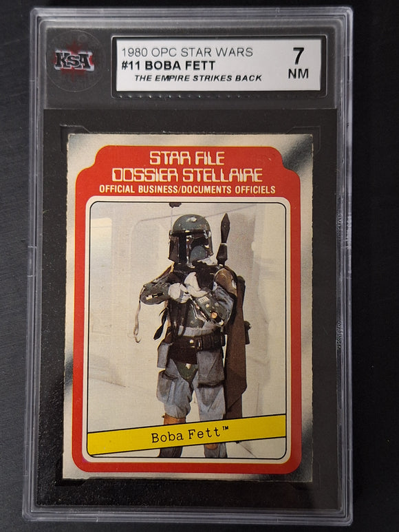 Star Wars OPC 1980 Empire Strikes Back #11 Boba Fett KSA 7 Boba Fett Rookie Card