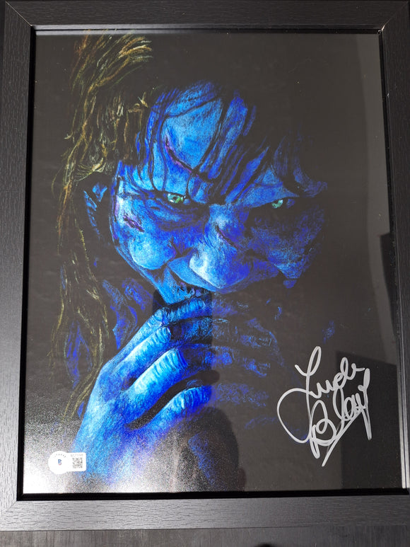 The Exorcist 14x11 Framed Photo - Autographed Linda Blair - Beckett Auto