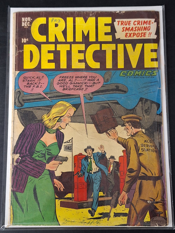 Crime Detective Comics 5 Hillman 1952 Rare Golden Age Comic