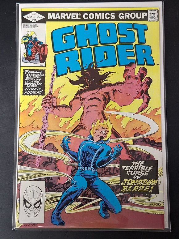 Ghost Rider 68 Marvel 1981 The Origin Of Ghost Rider