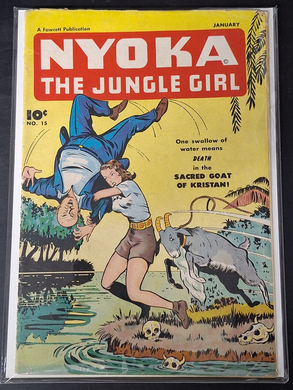 Nyoka The Jungle Girl 15 Fawcett Publications 1948 Rare Golden Age Book