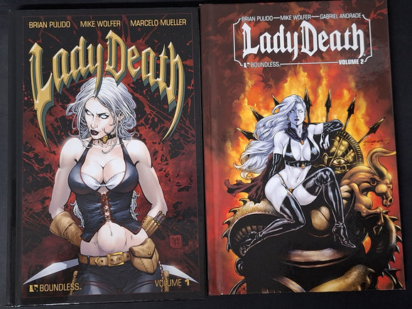 Lady Death Boundless Volume 1 & 2 Hardcovers