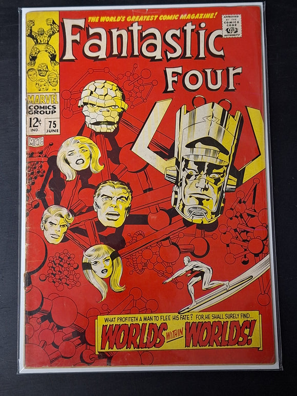 Fantastic Four 75 Marvel 1968 Classic Jack Kirby, Galactus & Silver Surfer