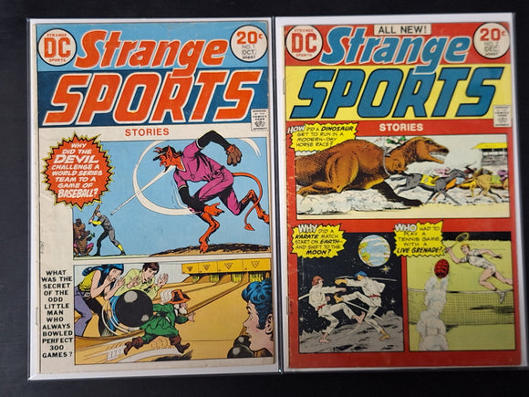 Strange Sports Stories 1 & 2 DC 1973 Bronze Age