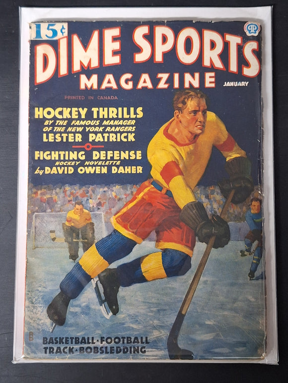 Dime Sports Magazine January 1936 Very Scarce Pulp Magazine