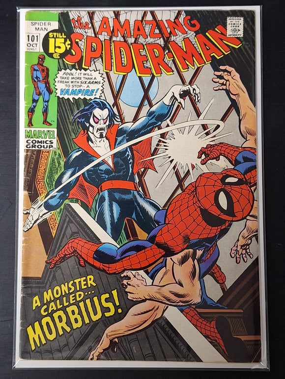 Amazing Spider-Man 101 1971 1st and origin app of Morbius!