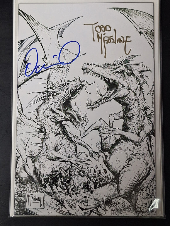 Knights vs Samurai 1 Image 2024 Double Signed Todd McFarlane Variant, One Per Store