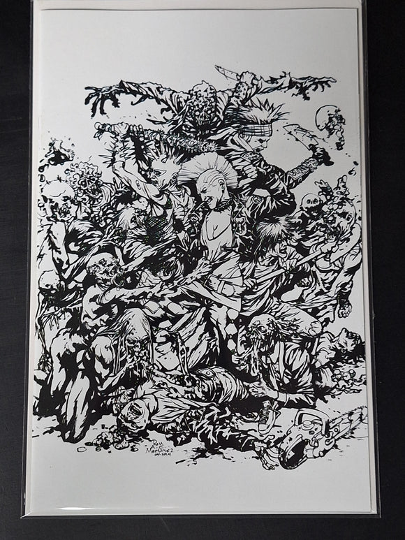 Return Of The Living Dead #1 2024 Cover E Black & White Martinez Limited Edition