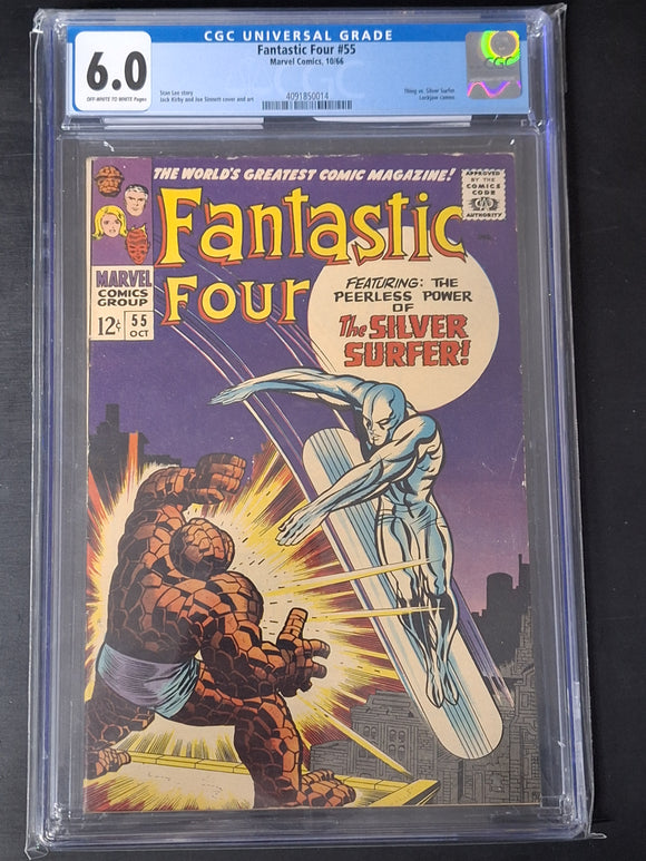 Fantastic Four 55 Marvel 1966 4th Silver Surfer Appearance CGC 6.0