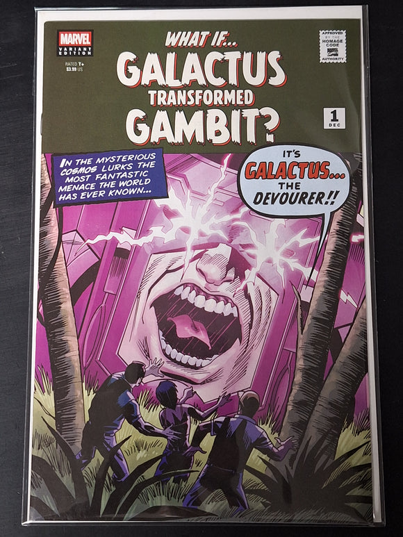 What If... Galactus Transformed Gambit? 1 Marvel 2025 Homage Variant