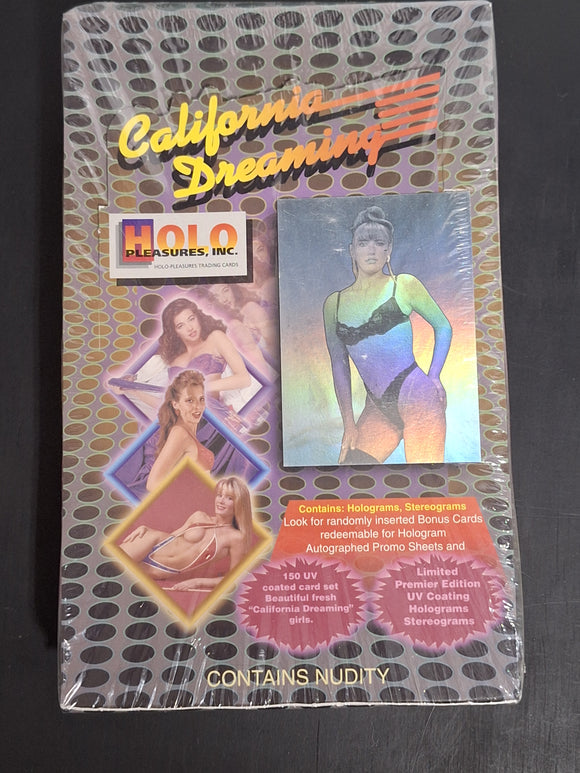 California Dreaming Holo Pleasures Factory Sealed Box 1991