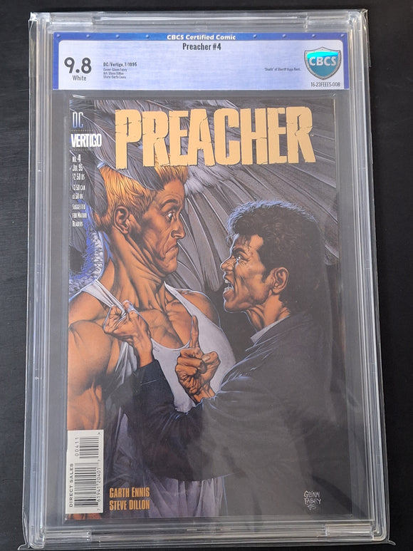 Preacher 4 DC Vertigo 1995 Death of Sheriff Hugo Root CBCS 9.8