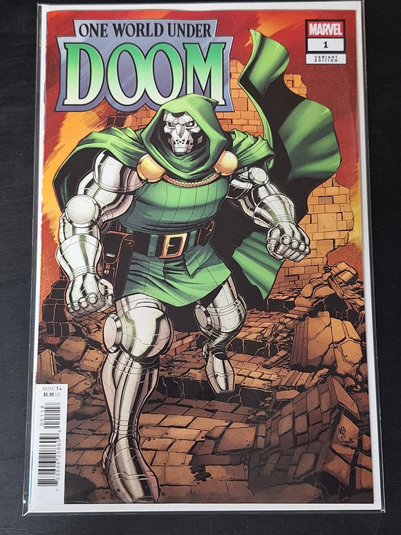 One World Under Doom 1 Marvel 2025 Bradshaw 1:25 Variant