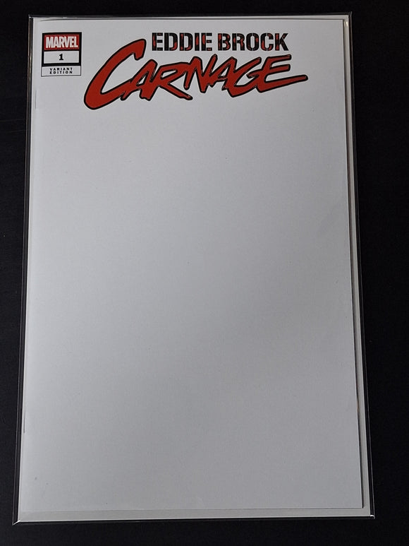 Eddie Brock Carnage 1 Marvel 2025 Blank Sketch Variant