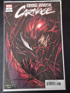 Eddie Brock Carnage 1 Marvel 2025 Cappuccio Variant