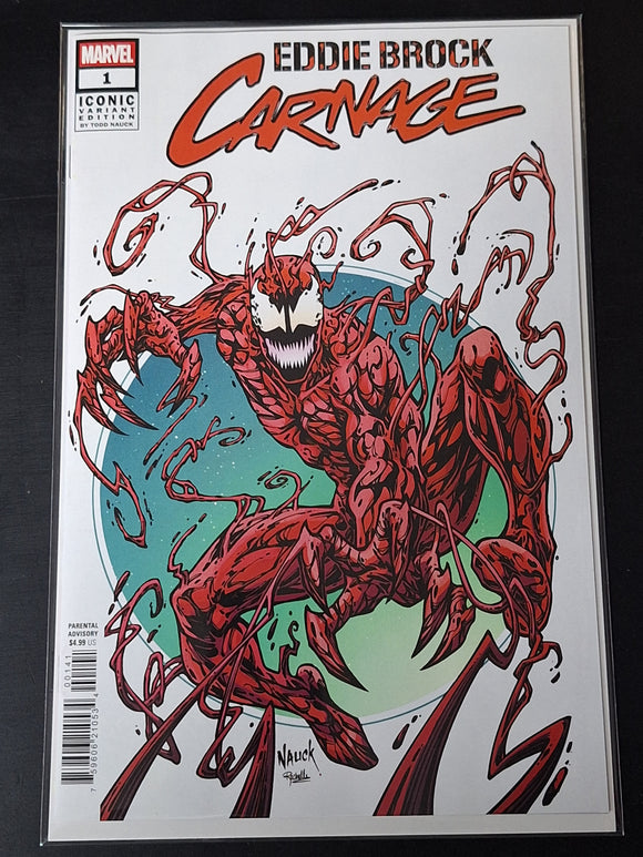 Eddie Brock Carnage 1 Marvel 2025 Todd Nauck Iconic Variant