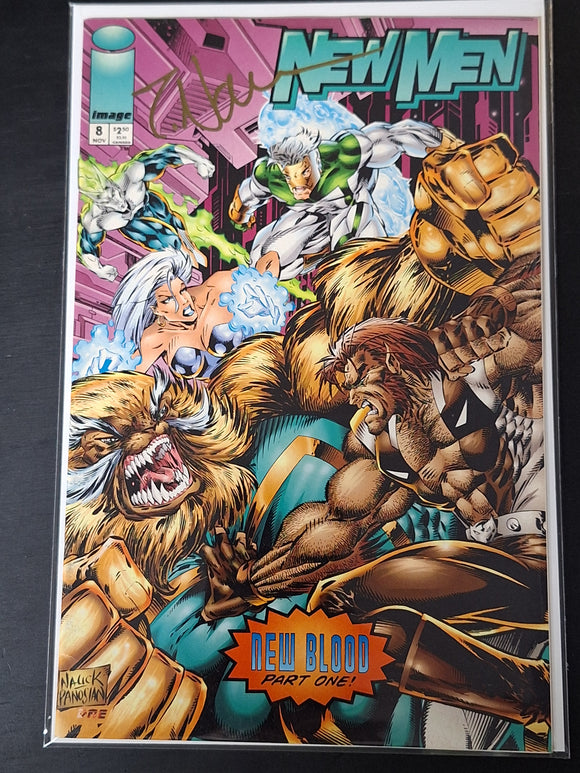 New Men 8 Image 1994 Signed by Todd Nauck