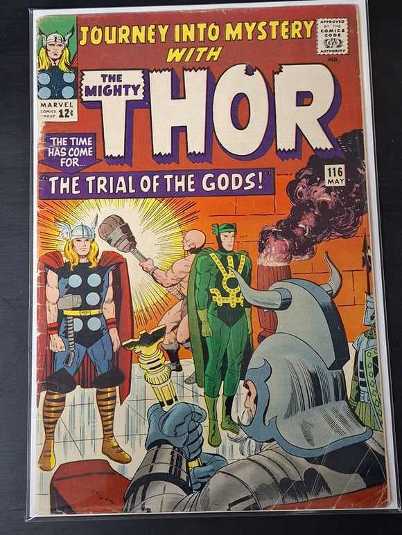 Journey Into Mystery 116 Marvel 1965 1st Power Stones, The Trial of The Gods