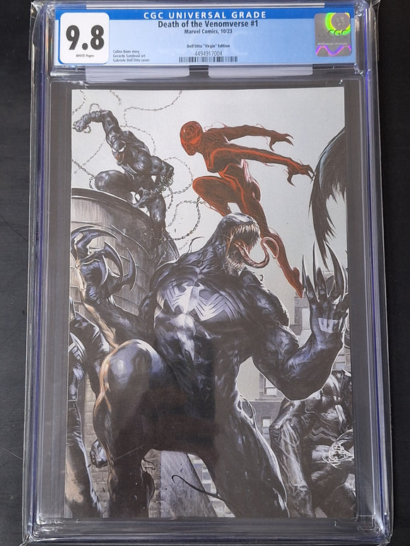 Death of the Venomverse 1 Marvel 2023 Dell Otto 1:50 Virgin Variant CGC 9.8