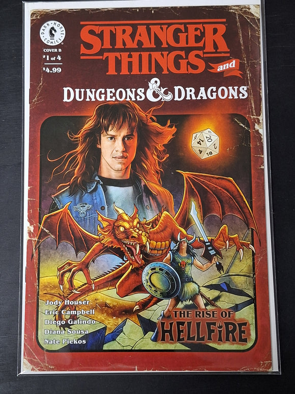 Stranger Things and Dungeon & Dragons The Rise of Hellfire 1 Dark Horse 2025 Cover B