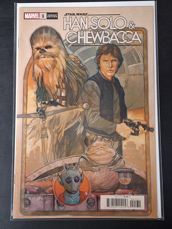 Star Wars Han Solo & Chewbacca 1 Marvel 2022 Phil Noto 1:25 Variant