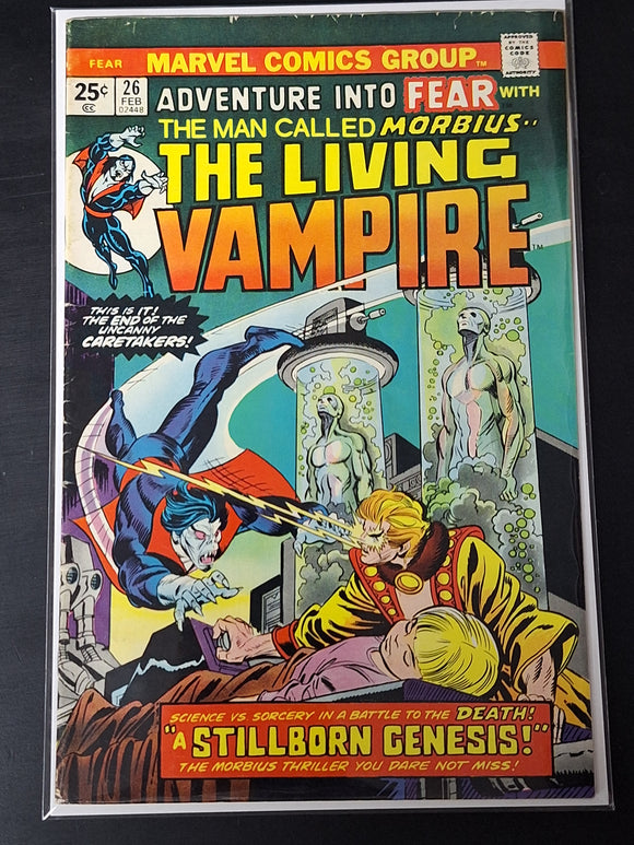 Adventure Into Fear 26 Marvel 1975 Early Morbius