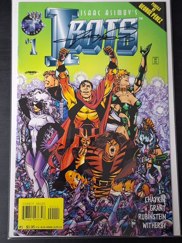 I Bots 1 Tekno Comix 1995 Signed By George Perez With COA