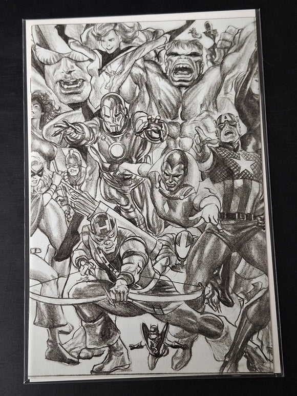 Avengers 4 Marvel 2023 Alex Ross 1:100 Virgin Sketch Variant