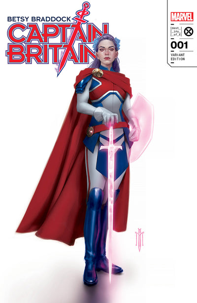 BETSY BRADDOCK: CAPTAIN BRITAIN 1 MIGUEL MERCADO EXCLUSIVE