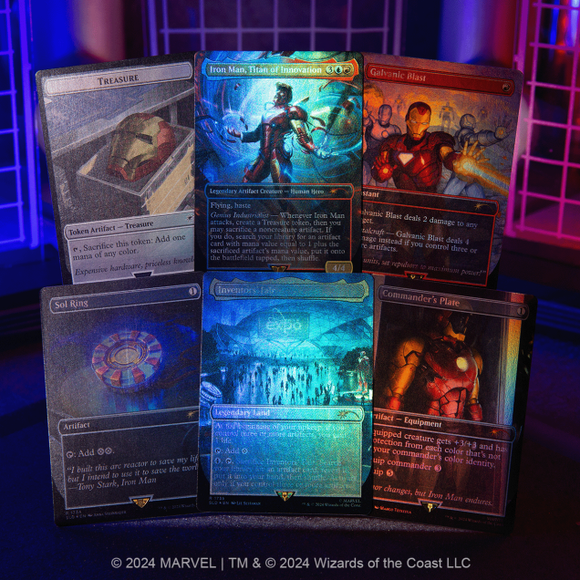 Magic The Gathering Secret Lair x Marvel - Iron Man Rainbow Foil Edition