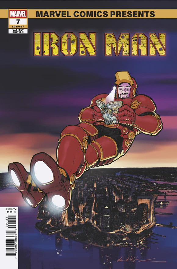 IRON MAN #7 DAVID LOPEZ MARVEL COMICS PRESENTS VARIANT 04/16/2025