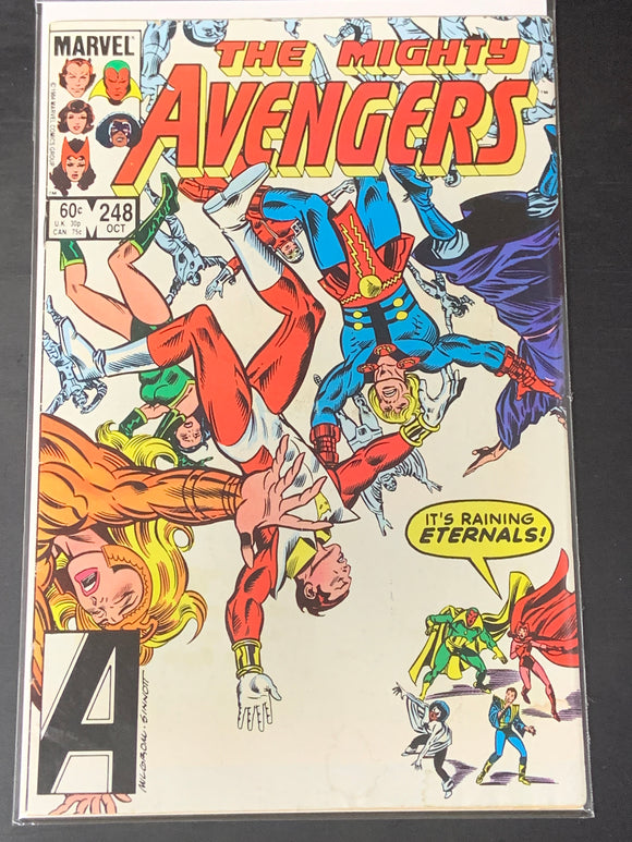 Avengers 248 Marvel 1984 Raining Eternals