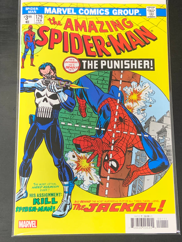 Amazing Spider-Man 129 Marvel 2023 Facsimile Edition 1st App of The Punisher