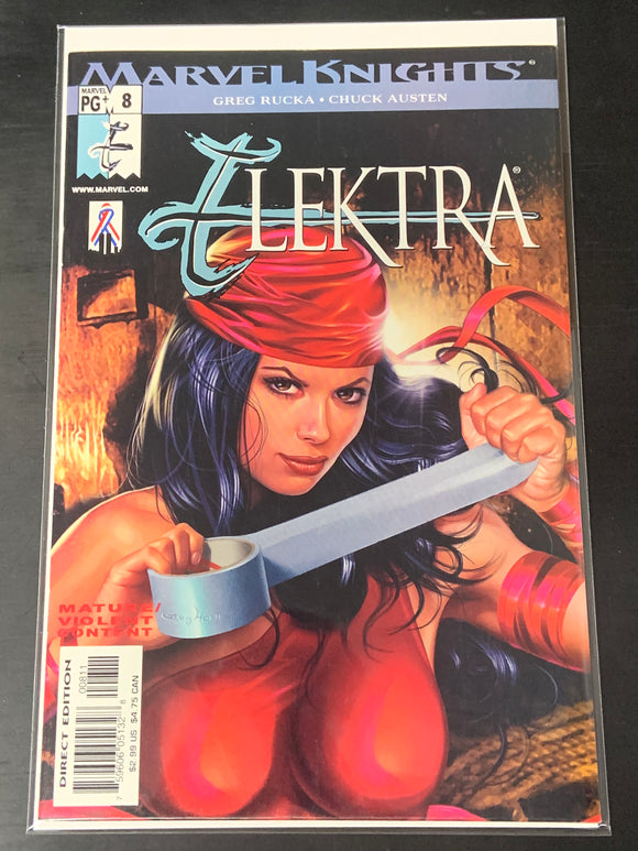 Elektra 8 Marvel Knights 2002 Greg Horn Cover