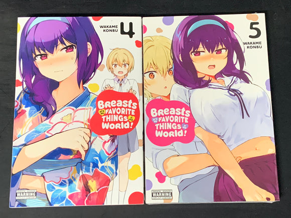 Breasts are my favorite things in the world Volume 4 & 5 Manga Trade Paperbacks