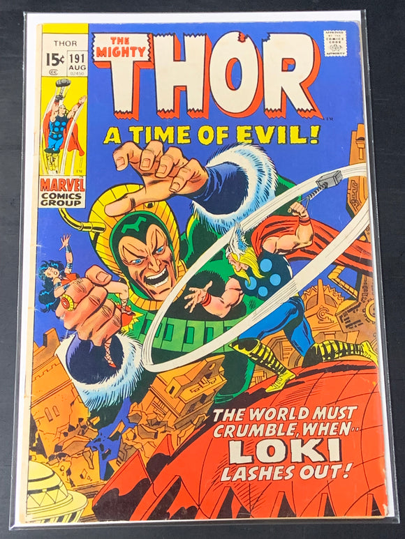 The Mighty Thor 191 Marvel Comics 1971