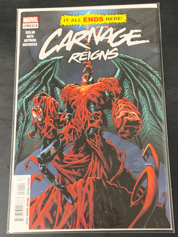 Carnage Reigns Omega 1 Marvel Comics 2023