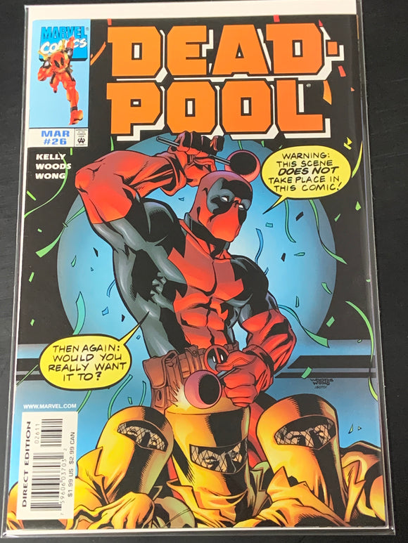 Deadpool 26 Marvel Comics 1999 1st App of Mercedes, Wife of Deadpool