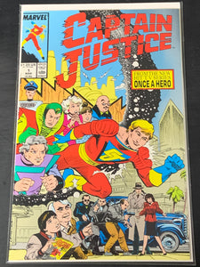 Captain Justice 1 Marvel 1988 1st Comic Appearance