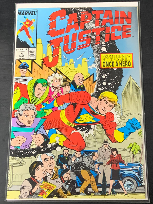 Captain Justice 1 Marvel 1988 1st Comic Appearance