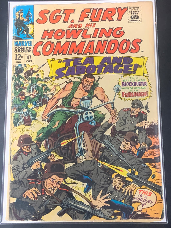 Sgt.Fury and his Howling Commandos 47 Marvel 1967 Silver Age