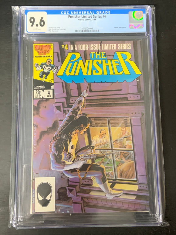 Punisher 4 Marvel 1986 Limited Series CGC 9.6 Mike Zeck