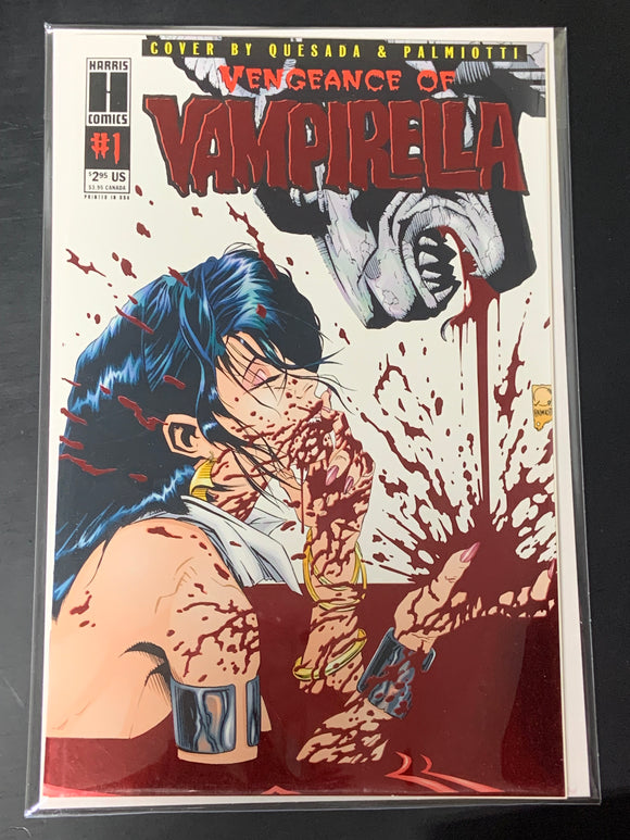 Vengeance of Vampirella 1 Harris Comics 1994 Red Foil Cover 1st App of Hemorrhage