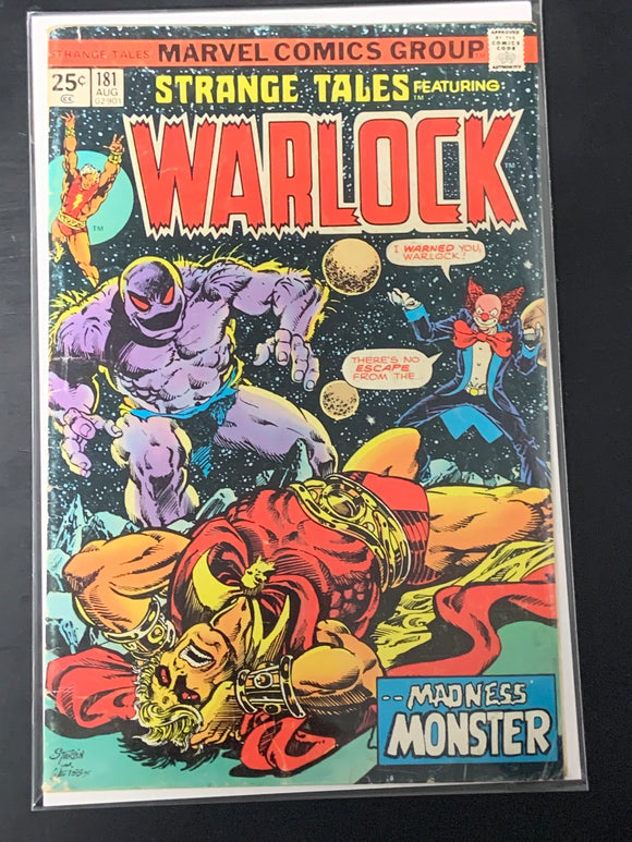 Strange Tales 181 Marvel 1975 2nd app and 1st full app of Gamora!