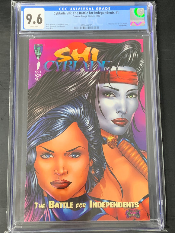 Cyblade/Shi: The Battle For Independents 1 1995 CGC 9.6 1st App of Witchblade